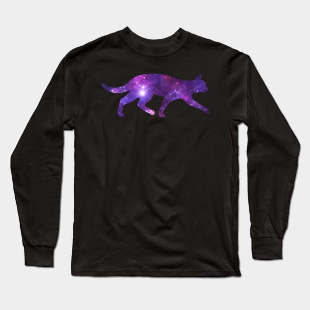 Cat In Space Long Sleeve T-Shirt by  The best hard hat stickers 